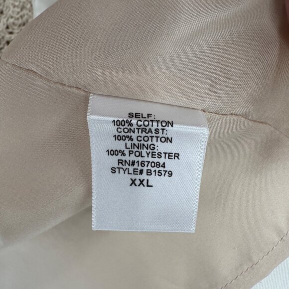 Tuckernuck Tan Crochet Collier Dress sz XXL 2XL Collared Mini A-Line Shift NWT - Picture 6 of 8
